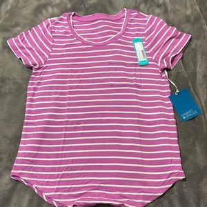 Market & Spruce pink stripe top